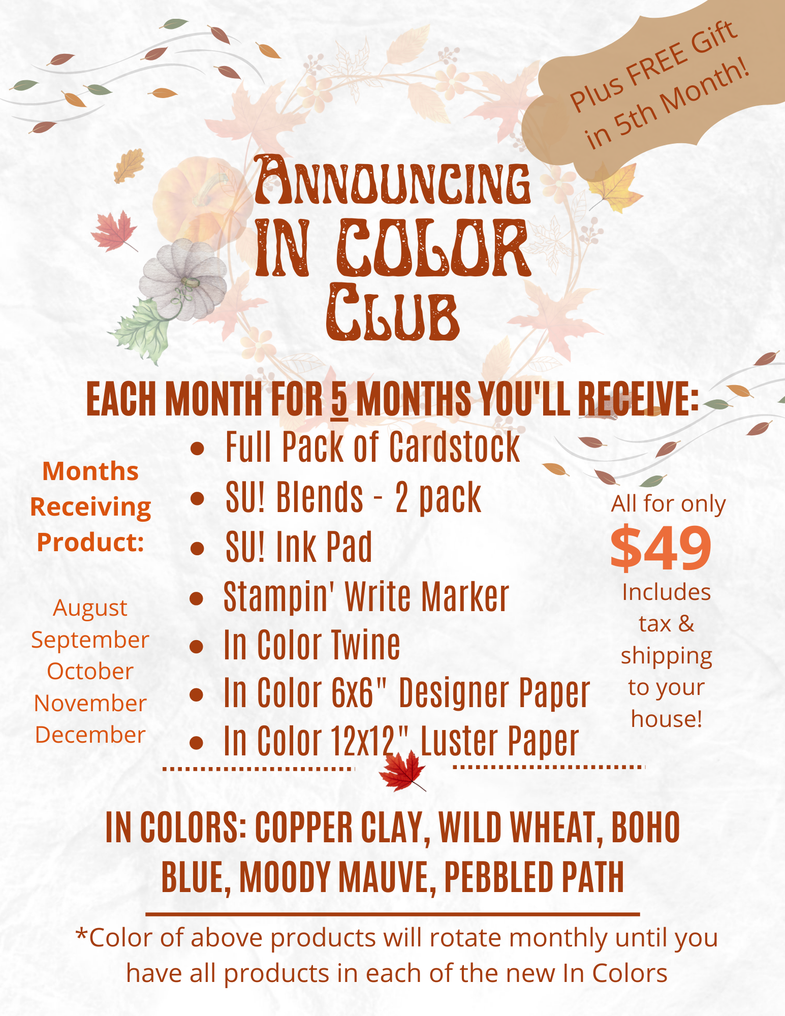 Get all the new In Color Products – on a budget!